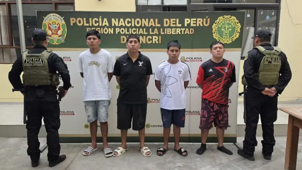 PNP captura a cinco presuntos implicados en secuestro y cuádruple crimen en Trujillo