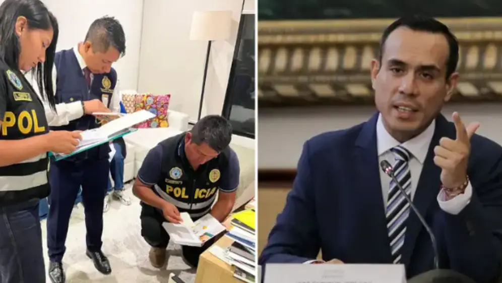El MP allanó inmuebles del entorno de José Jerí por presuntas contrataciones irregulares